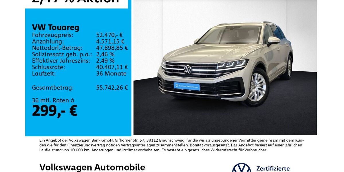 VW Touareg 20.723 km 51.970 &euro; Leipzig 04277
