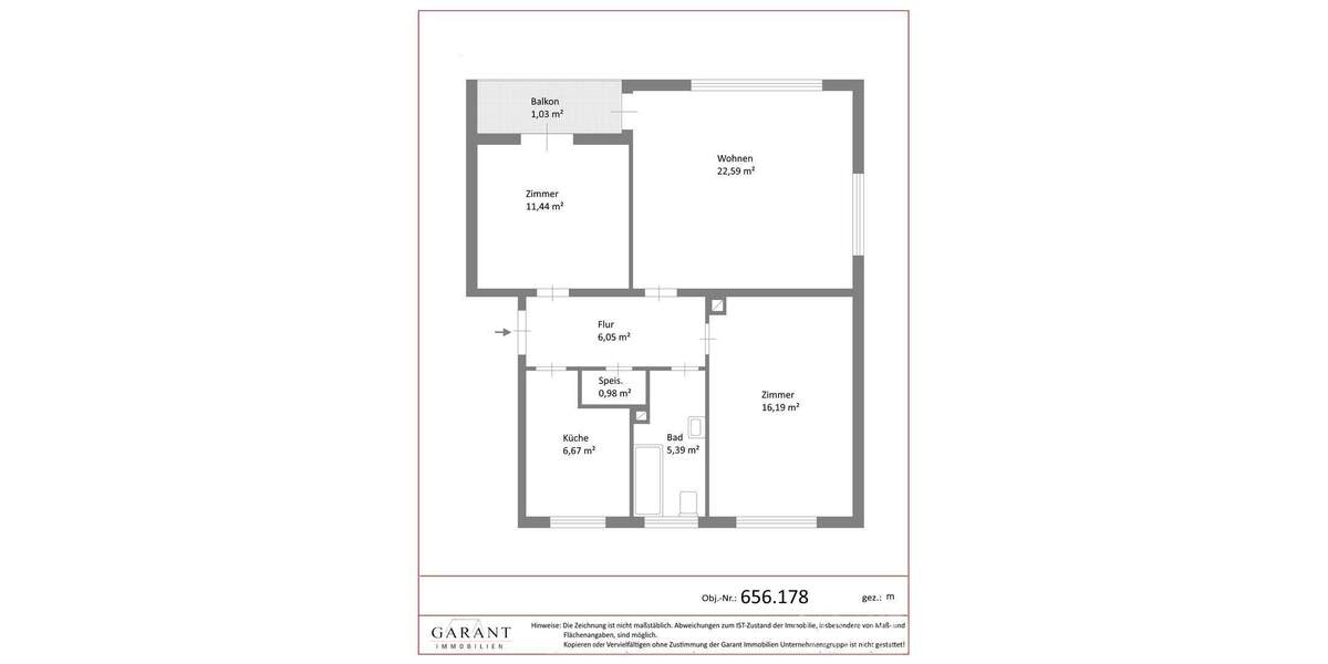 Etagenwohnung Altötting - 3 Zimmer, 69 m&sup2;, 249.000&euro; | Angebot:26345509