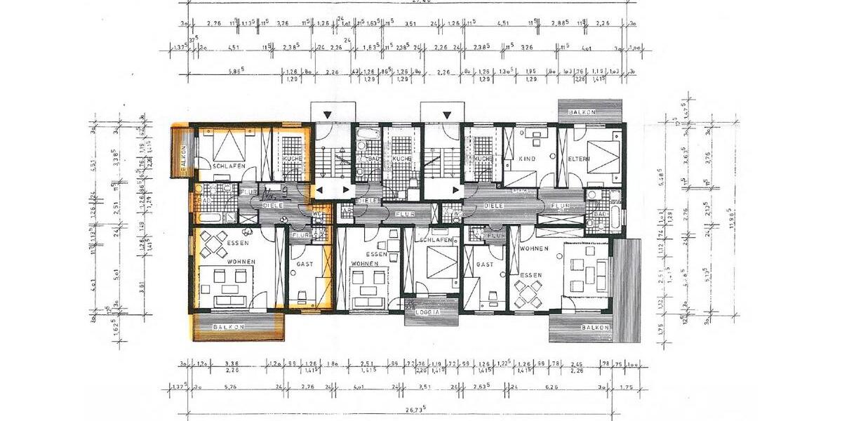 Etagenwohnung Hann. Münden - 3 Zimmer, 87 m&sup2;, 175.000&euro; | Angebot:27045126