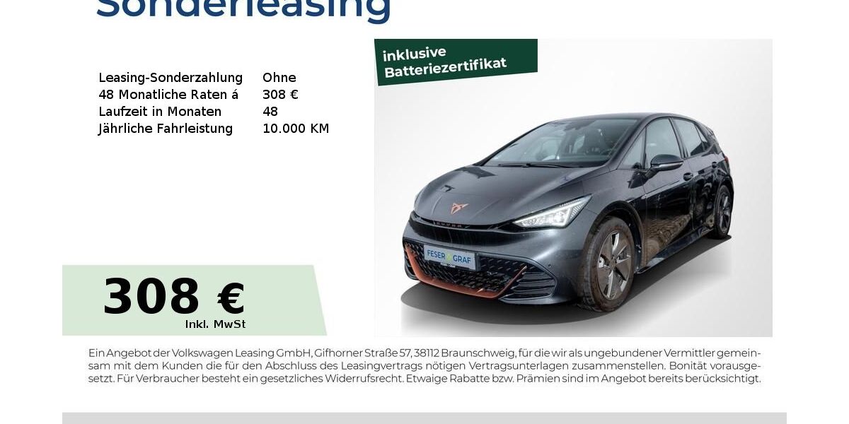 Cupra Born 35.767 km 22.780 &euro; Magdeburg 39118