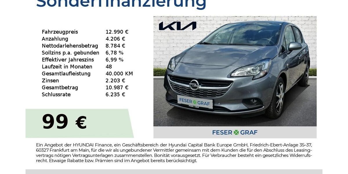 Opel Corsa 46.797 km 12.990 &euro; Schwabach 91126