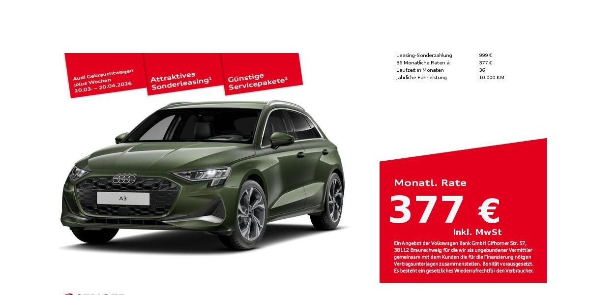 Audi A3 5.150 km 35.890 &euro; Bad Oldesloe 23843