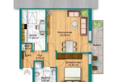 Wohnung Melsungen - 2 Zimmer, 50 m&sup2;, 460&euro; | Angebot:27347918