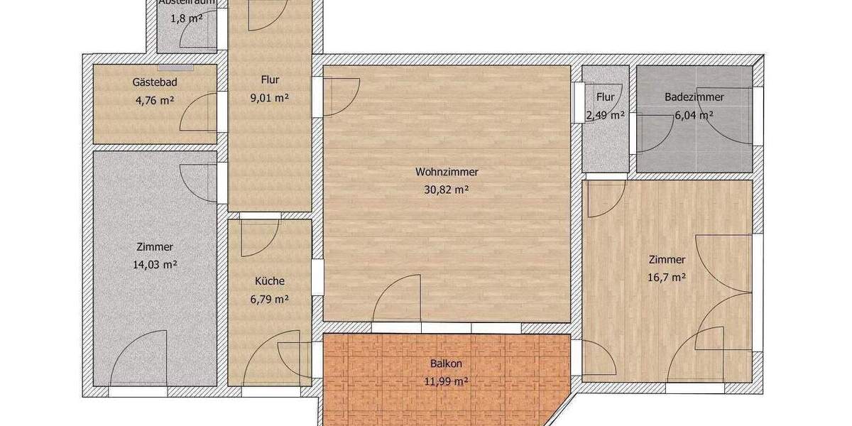*Gerüstet für die Zukunft* 3-Zimmer-Wohnung mit Balkon 3 zimmer