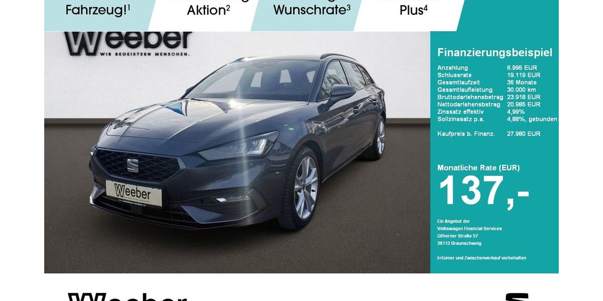 Seat Leon 23.420 km 27.980 € Weil der Stadt 71263