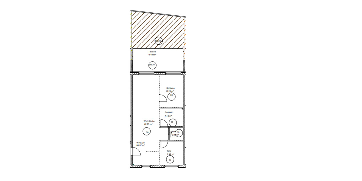 Erstbezug 3-Zimmer-Wohnung im Vierseithof: Whg. 30 mit EBK, Terrasse, Garten und Tiefgarage 3 zimmer