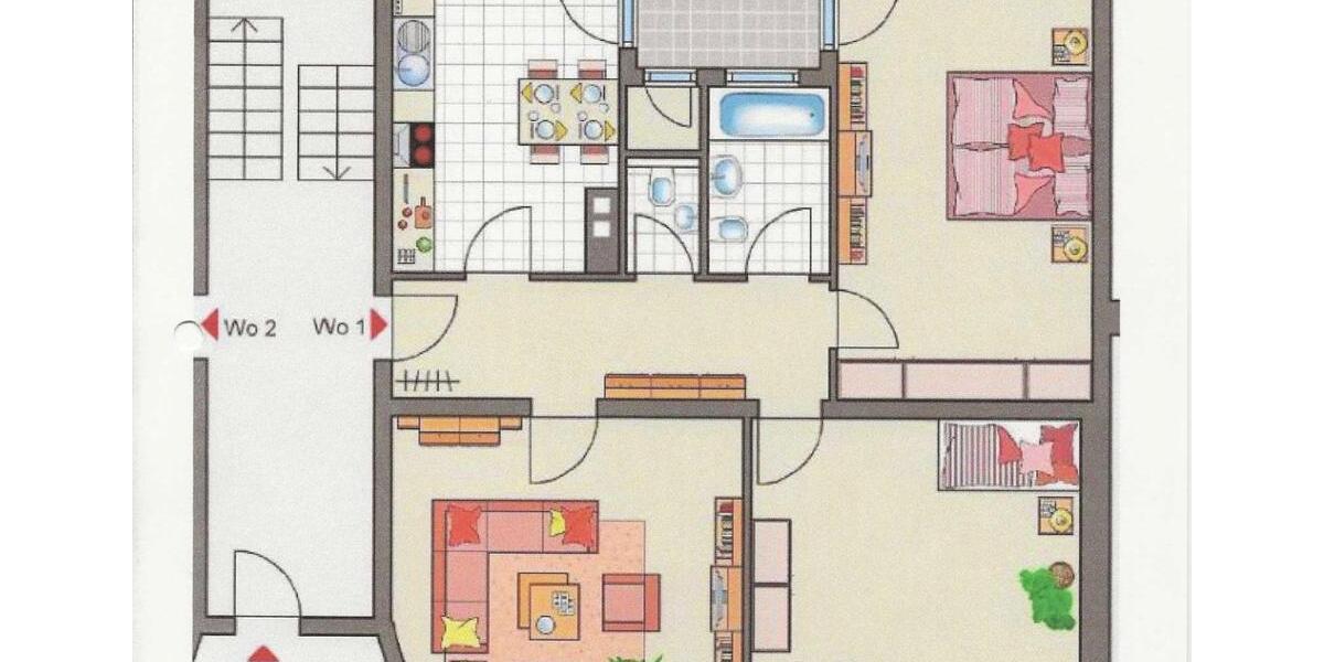 Hochparterre Bruchsal - 3 Zimmer, 95 m&sup2;, 299.900&euro; | Angebot:25892445