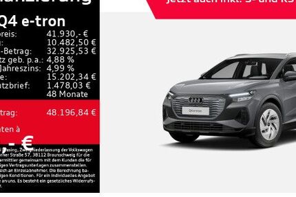 Audi Q4 e-tron 8.770 km 41.930 € Freiburg 79115