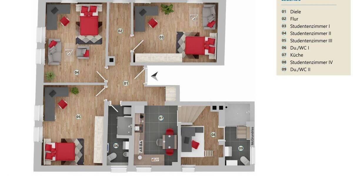 Zimmer Coburg - 1 Zimmer, 20 m&sup2;, 450&euro; | Angebot:25986654