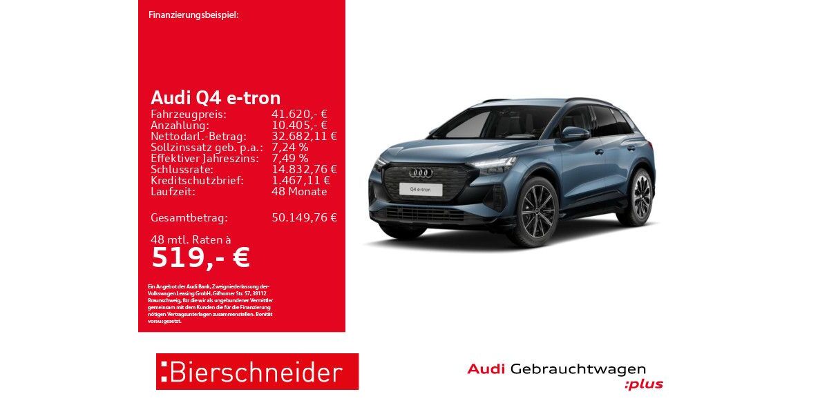 Audi Q4 e-tron 6.556 km 41.620 &euro; Aalen 73431