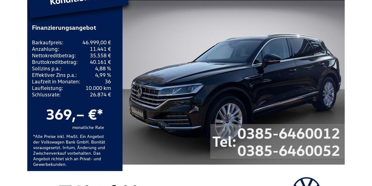 VW Touareg 92.700 km 46.999 &euro; Schwerin 19061