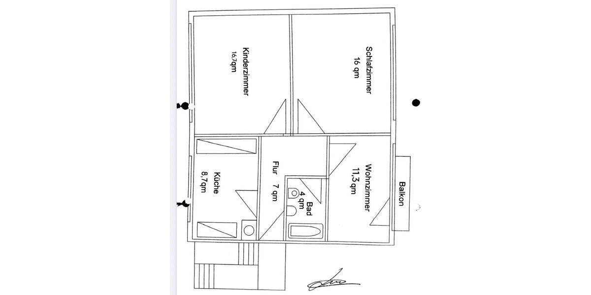 Etagenwohnung Karlsruhe Mühlburg - 3 Zimmer, 63 m&sup2;, 259.000&euro; | Angebot:26426071