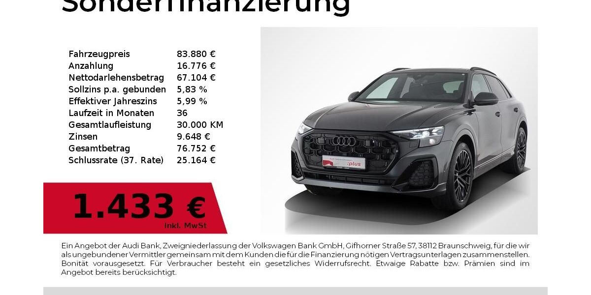 Audi Q8 9.052 km 81.880 &euro; Nürnberg 90441