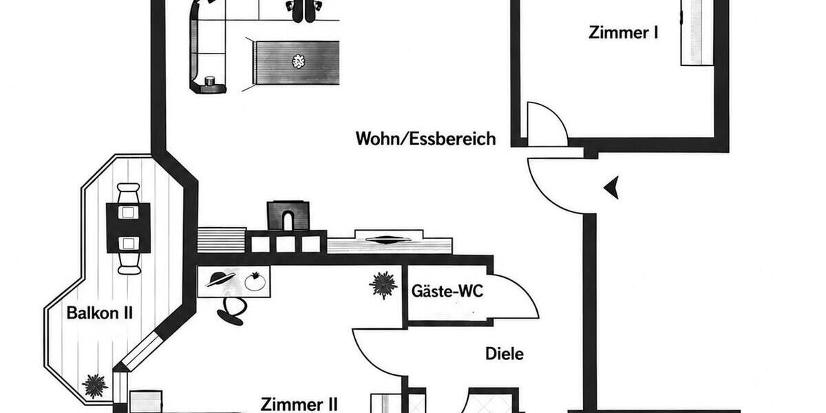 Hochwertige 3-Zimmer-Wohnung mit zwei Balkonen in begehrter Lage von Frankfurt-Sachsenhausen - Etagenwohnung Frankfurt Oberrad | Angebot:27346312