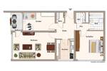 Etagenwohnung Erlangen Büchenbach - 3 Zimmer, 83 m&sup2;, 319.000&euro; | Angebot:26128073