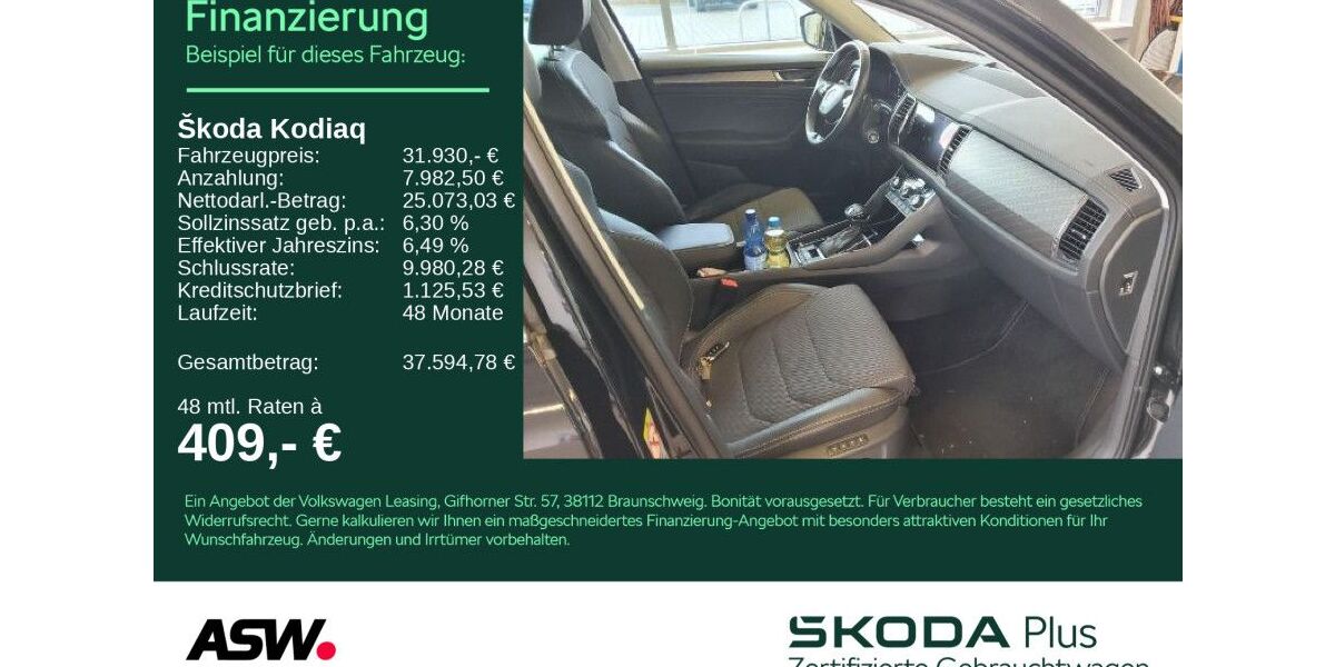 Skoda Kodiaq 49.200 km 31.930 &euro; Bad Rappenau 74906