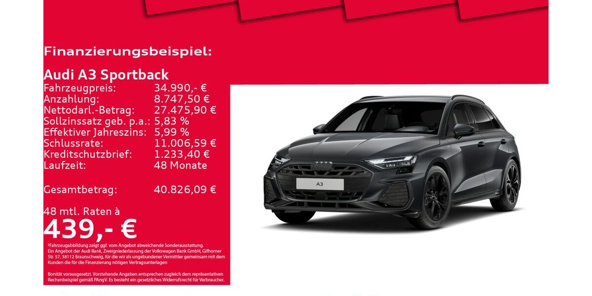 Audi A3 10.825 km 34.990 &euro; Hannover 30179