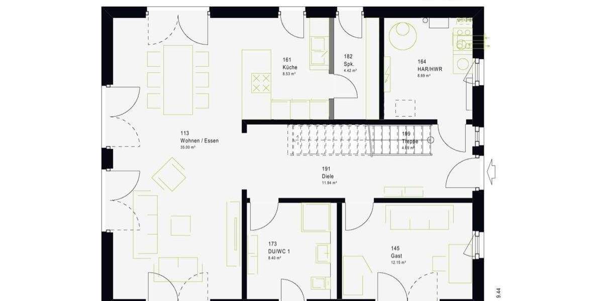 Einfamilienhaus Stutensee Spöck - 5 Zimmer, 175 m&sup2;, 759.000&euro; | Angebot:25910561