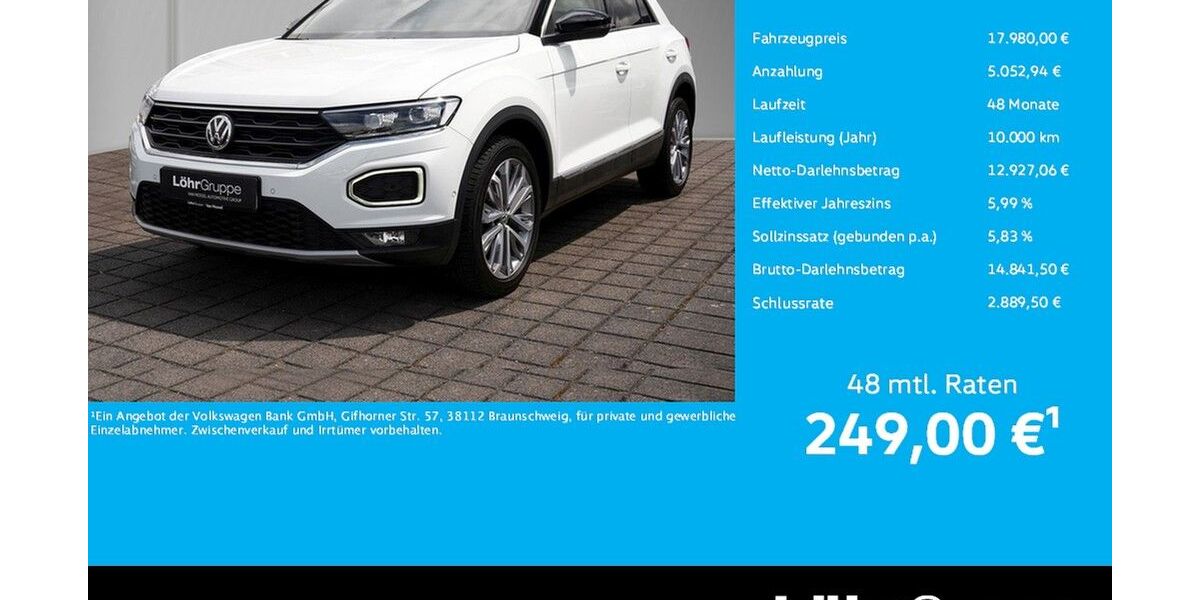 VW T-Roc 55.893 km 17.980 &euro; Neuwied 56564