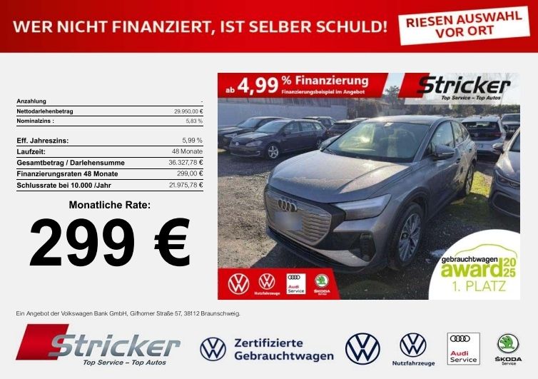 Audi Q4 e-tron 24.353 km 29.949 &euro; Horn-Bad Meinberg 32805
