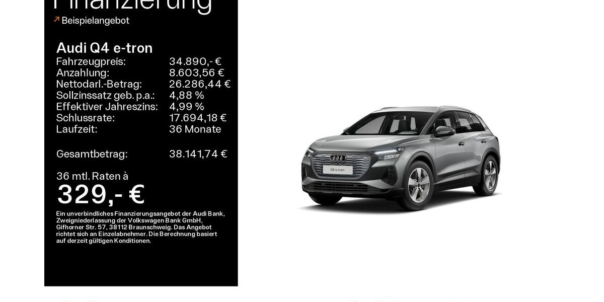 Audi Q4 e-tron 34.679 km 34.890 &euro; Hofheim 65719