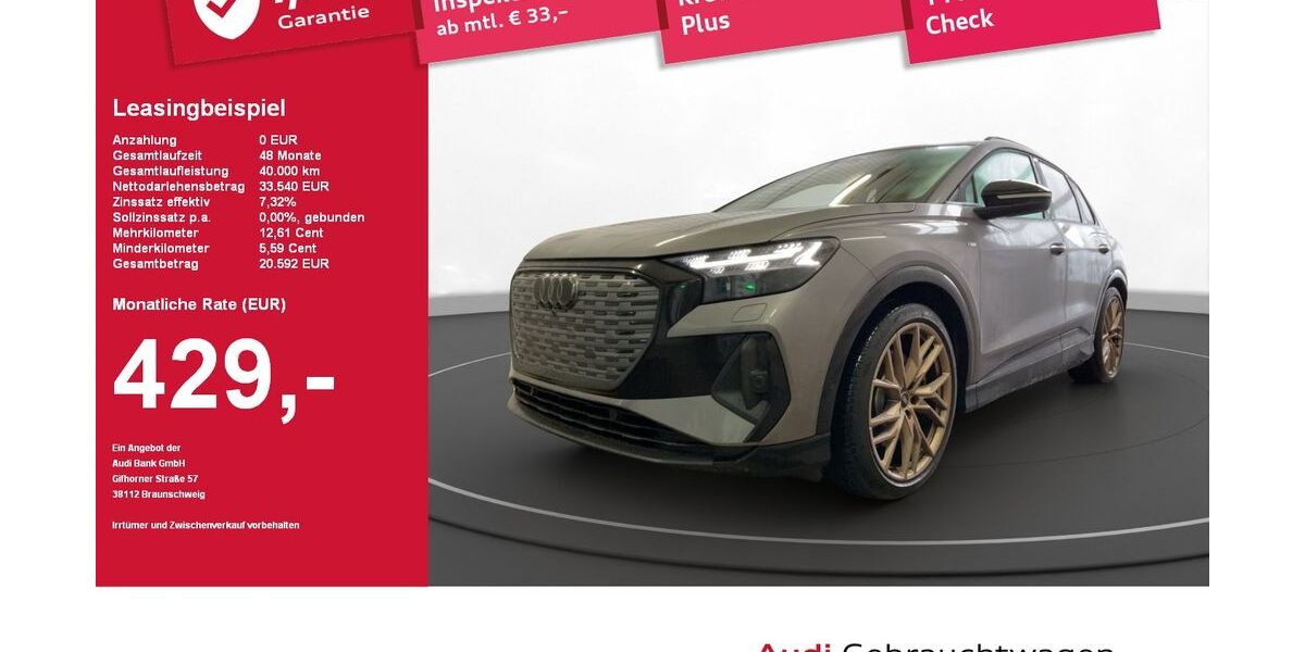 Audi Q4 e-tron 44.349 km 30.390 &euro; Regen 94209