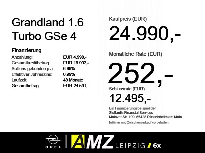 Opel Grandland (X) 40.336 km 24.990 &euro; Leipzig 04179