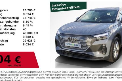 Audi Q4 e-tron 76.800 km 25.480 &euro; Nürnberg 90411