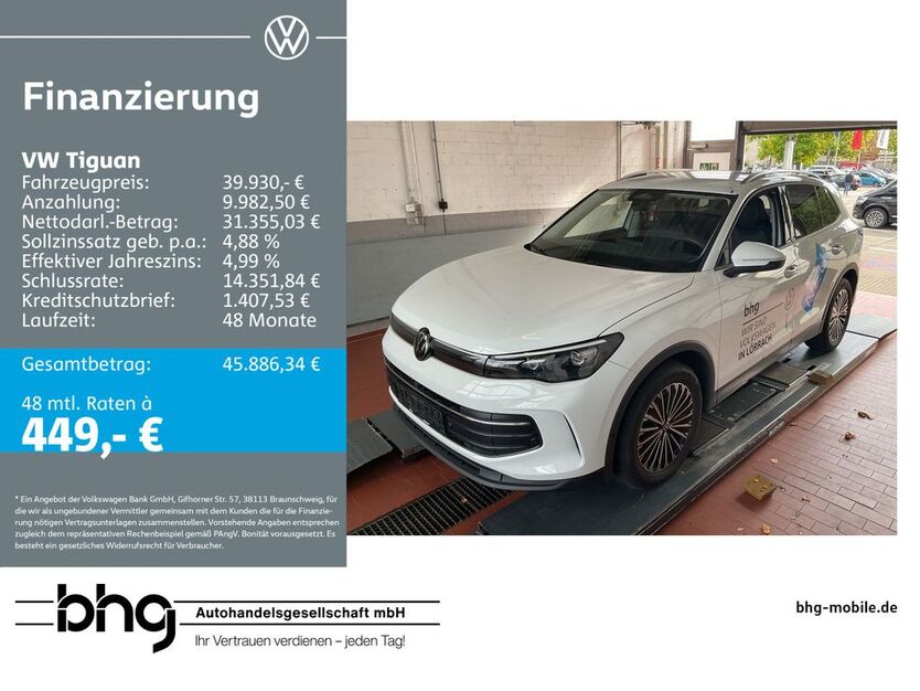 VW Tiguan 6.936 km 39.930 € Freiburg 79115