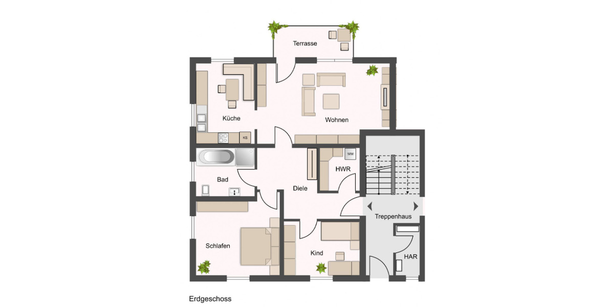 Erdgeschoßwohnung Delitzsch - 3 Zimmer, 88 m&sup2;, 1.030&euro; | Angebot:24976477