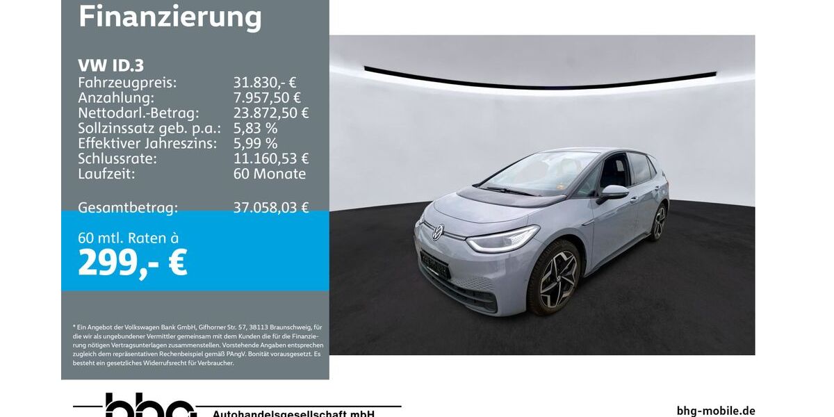 VW ID.3 46.142 km 30.730 &euro; Ettlingen 76275