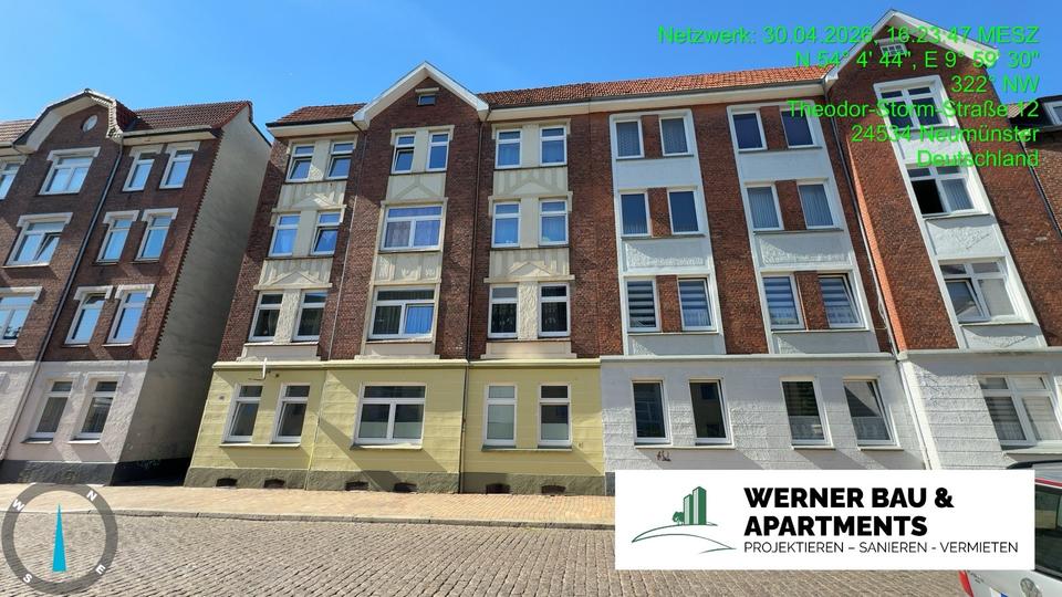 Etagenwohnung Neumünster - 2 Zimmer, 48 m&sup2;, 650&euro; | Angebot:26701646