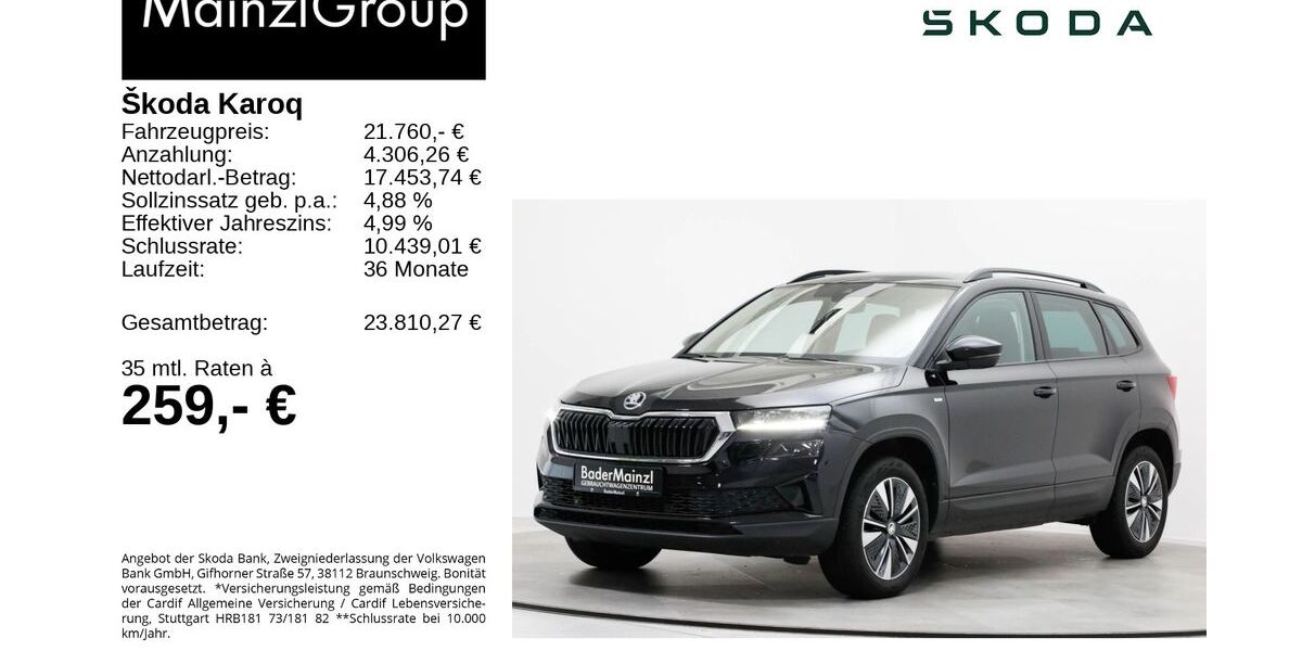 Skoda Karoq 97.369 km 21.760 &euro; Feldkirchen/Westerham 83620