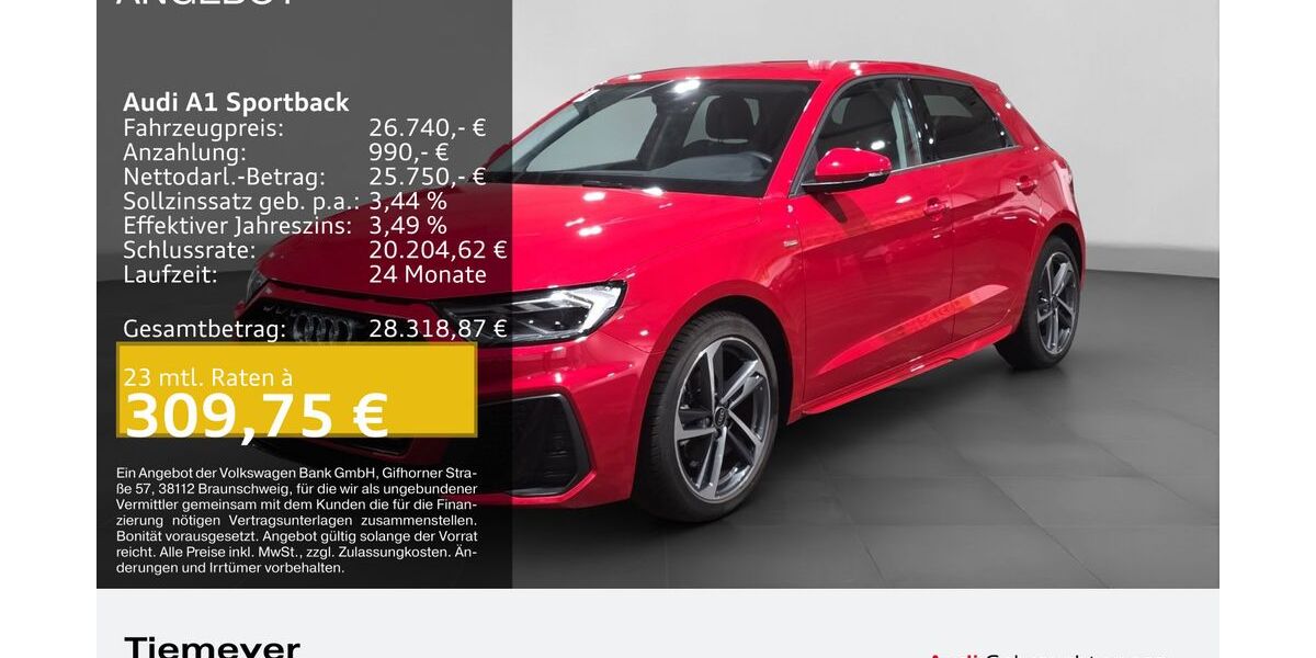 Audi A1 7.550 km 26.480 &euro; Plettenberg 58840