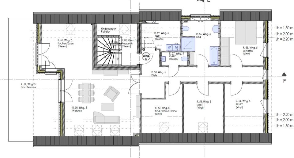 Dachgeschoßwohnung Edewecht - 5 Zimmer, 158 m&sup2;, 1.820&euro; | Angebot:25305525