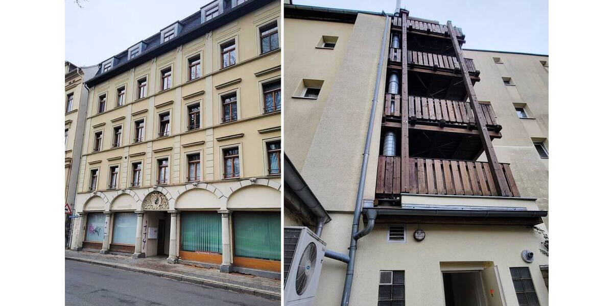 Wohn-und Geschäftshaus im Sanierungsgebiet mit 4 WE und 2 GE, Nachbargrundstück zum Kauf mgl. zimmer