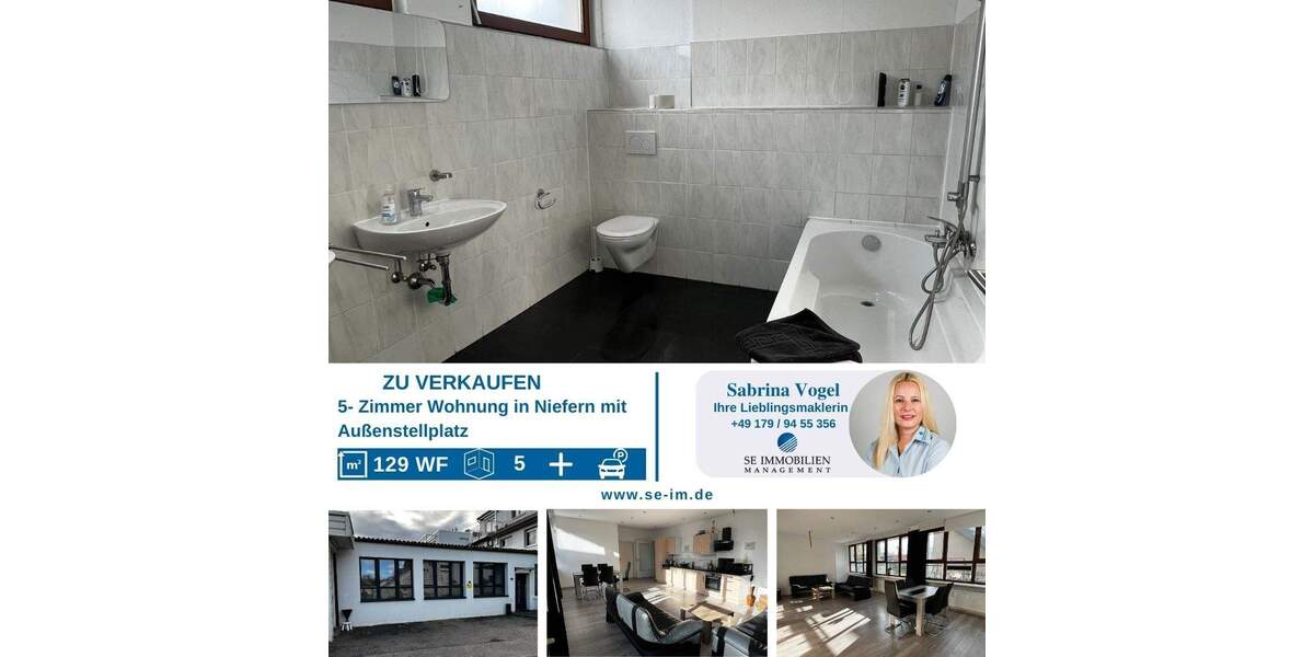 Etagenwohnung Niefern-Öschelbronn Niefern - 5 Zimmer, 130 m&sup2;, 299.000&euro; | Angebot:24270761