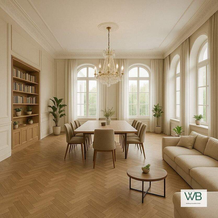 Maisonette Luxus-Altbauwohnungen + Balkon zum Mitgestalten - Theaterwall Braunschweig 8 zimmer