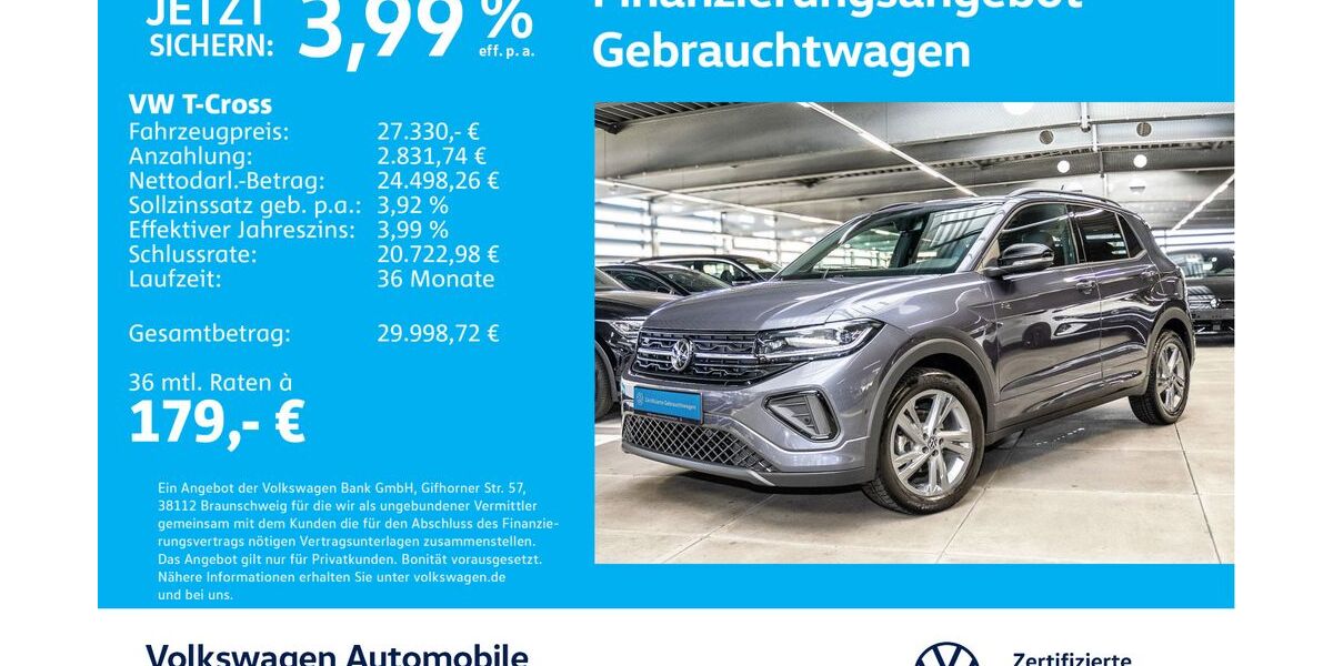 VW T-Cross 21.648 km 27.330 &euro; Stuttgart-Feuerbach 70469