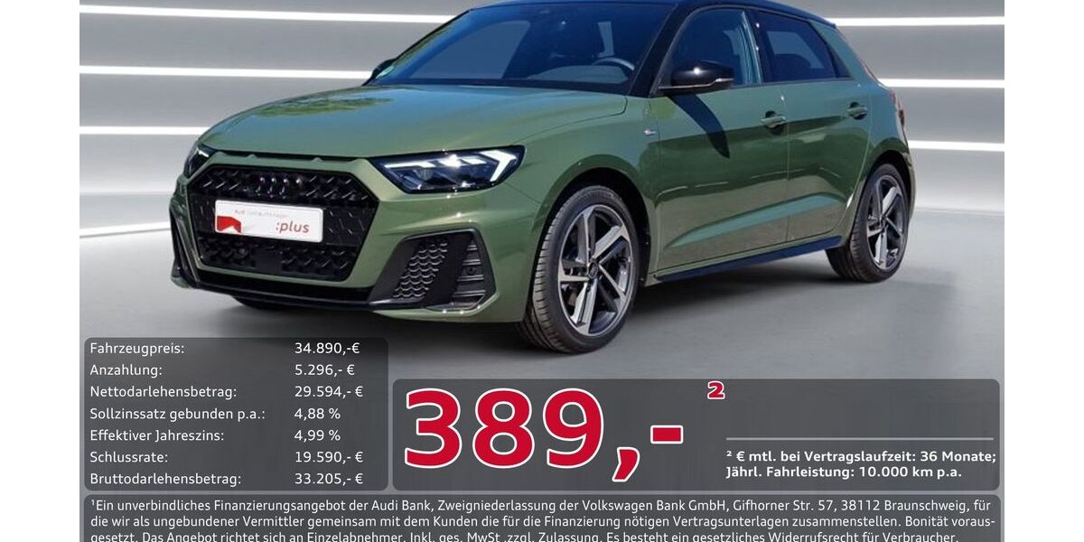 Audi A1 6.600 km 34.890 &euro; Ingolstadt 85057