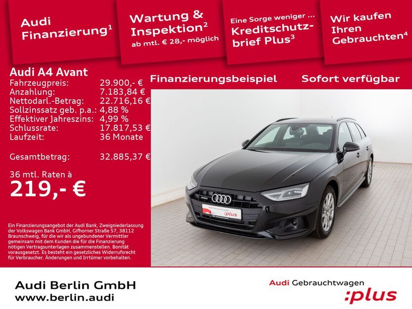 Audi A4 62.600 km 29.500 € Berlin 12489
