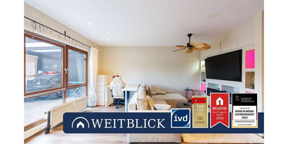 Etagenwohnung Ludwigsburg Eglosheim - 2.5 Zimmer, 67 m&sup2;, 260.000&euro; | Angebot:26316190