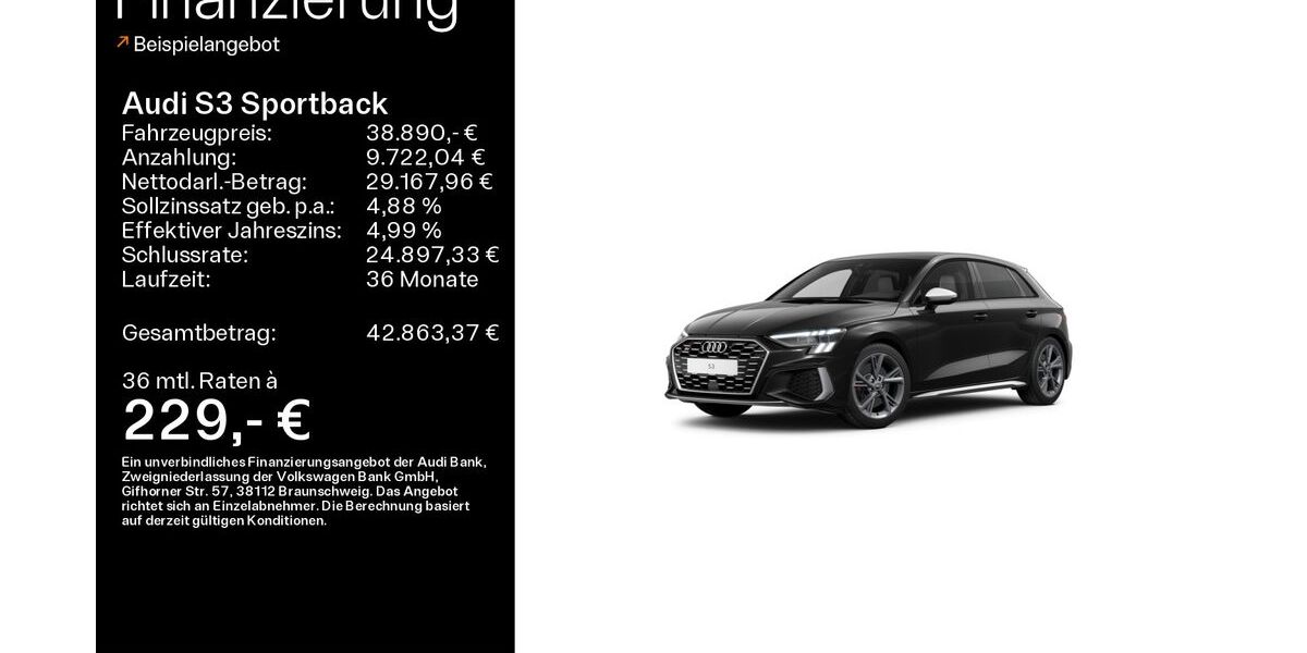 Audi S3 32.353 km 38.890 &euro; Heidenheim a. d. B. 89520