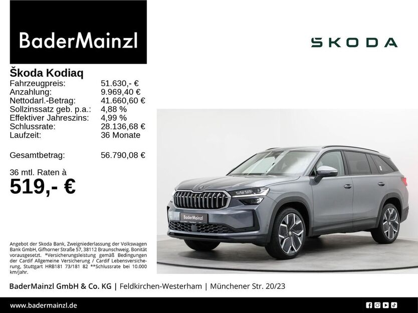 Skoda Kodiaq 19.901 km 51.630 € Feldkirchen/Westerham 83620