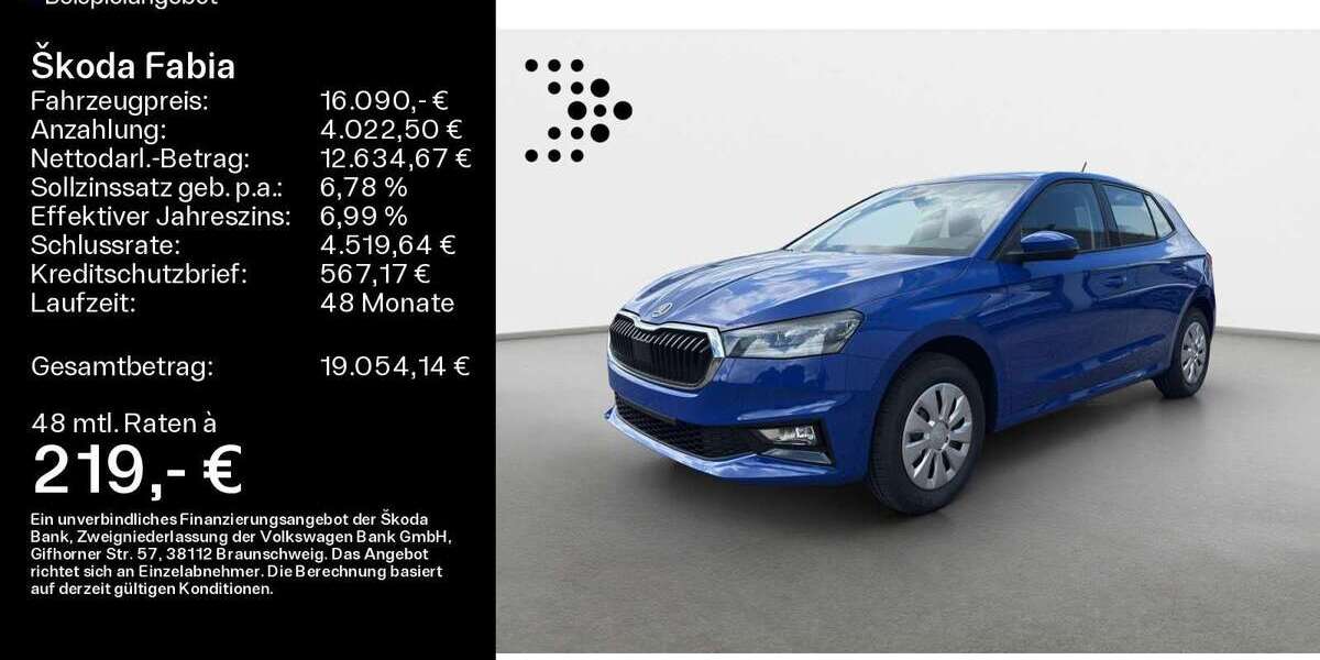 Skoda Fabia 6.500 km 16.090 &euro; Heidenheim an der Brenz 89520