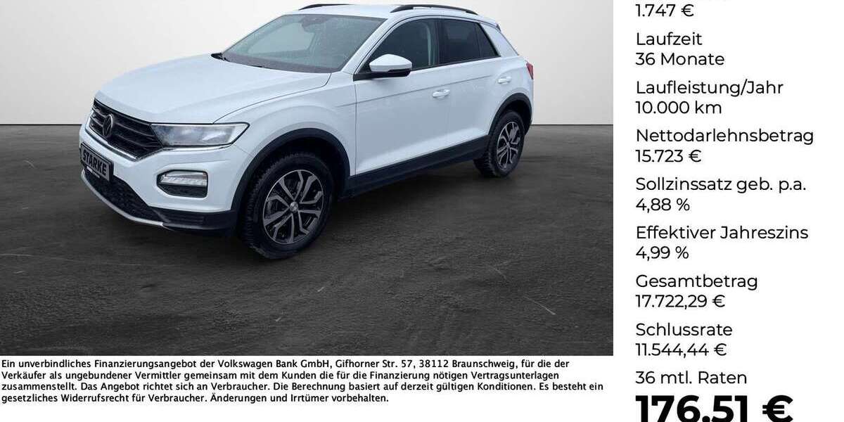 VW T-Roc 60.750 km 17.470 &euro; Vechta 49377