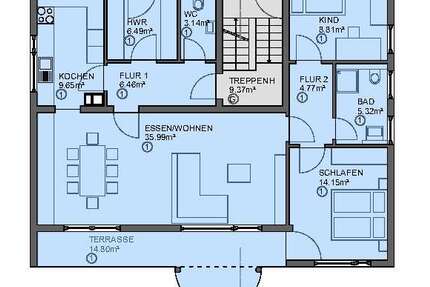 Wohnung Neuenstein - 4 Zimmer, 99 m&sup2;, 1.085&euro; | Angebot:23832482