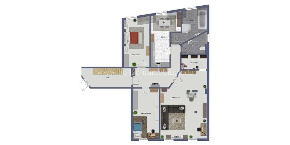 Dachgeschoßwohnung Naumburg (Saale) - 3 Zimmer, 100 m&sup2;, 580&euro; | Angebot:25719584