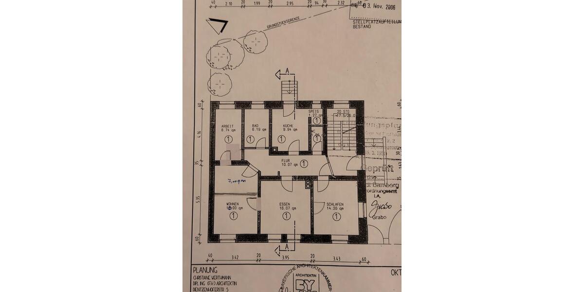 Erdgeschoßwohnung Bamberg Gärtnerstadt - 4 Zimmer, 85 m&sup2;, 800&euro; | Angebot:25370228