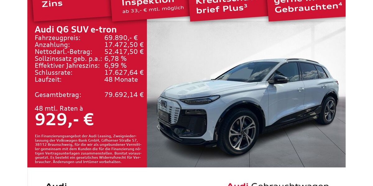 Audi Q6 e-tron 7.559 km 69.890 &euro; Dresden 01067